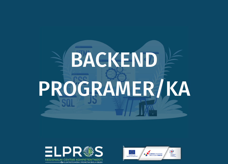 Javni poziv na upis programa usavršavanja – Backend programer/ka